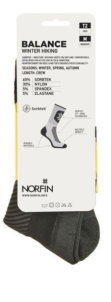 Носки Norfin T2M BALANCE WINTER HIKING CREW р.(39-41) M 304725-02M фото