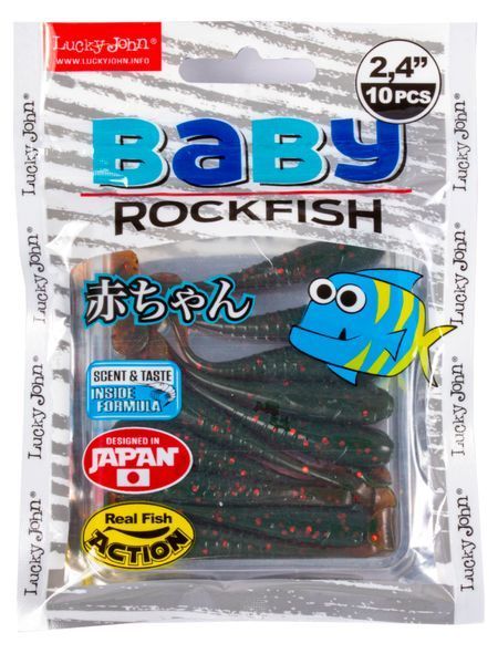 Виброхвосты съедоб. искусст. LJ Pro Series BABY ROCKFISH 2,4in (06.10)/085 10шт. 140162-085 фото