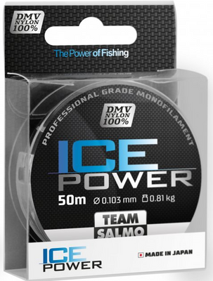 TS4924-010 Жилка моно зимова Team Salmo ICE POWER 0.103 / 50м (інд.уп / * 12) TS4924-010 фото