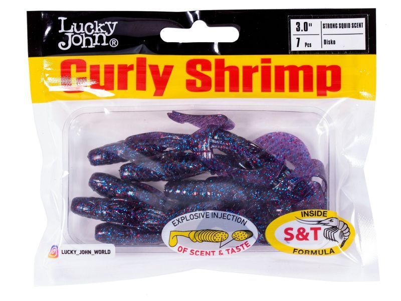 Твістер силікон. CURLY SHRIMP LJ Pro Series 3 "/ S63 *7 140216-S63 фото