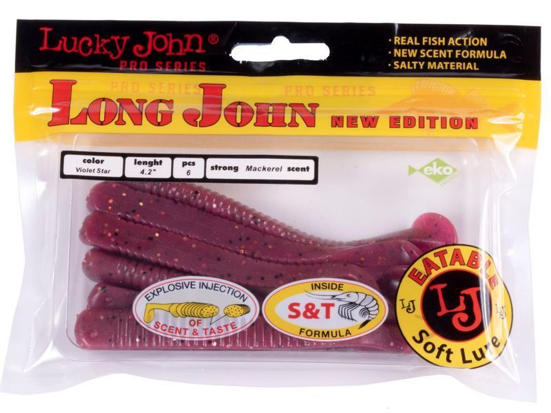 Виброхвосты съедоб. искусст. LJ Pro Series LONG JOHN 4.2in (10.70)/S26 6шт. 140134-S26 фото