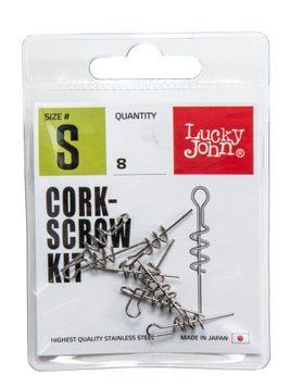Спирали LJ Pro Series CORKSCROW KIT S для крепл. силикон. приманок 8шт. LJP5120-S фото