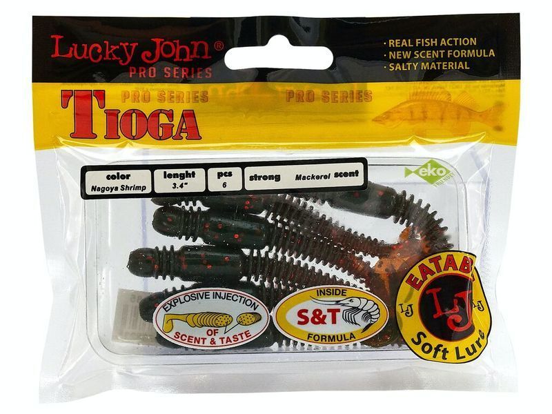 Віброхвіст Lucky John Tioga 3,4 Nagoya Shrimp 6шт (140127-085) 140127-085 фото