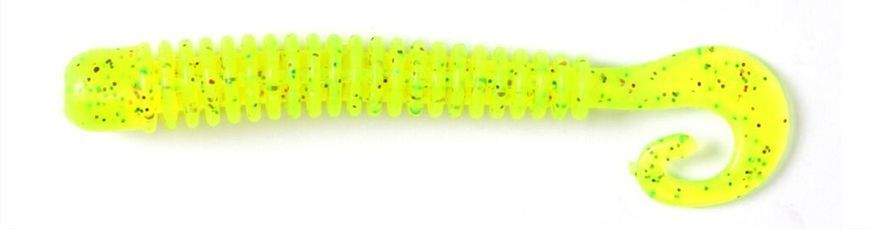 Твістер Lucky John Ballist 2 Chartreuse Red 15шт (140155-S15) 140155-S15 фото