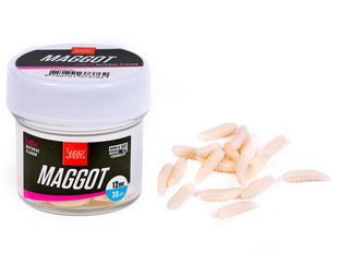 Опариш штучний Lucky John Maggot 0.5in / 12мм / 30шт / колір 001 (140202-001) 140202-001 фото