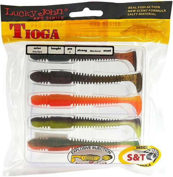 Виброхвост Lucky John Tioga 4,5 MIX2 5шт (140185-MIX2) 140185-MIX2 фото