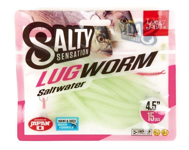 Черв'яки їстівні штучні Salt Water LUGWORM 4.5in (11.4 см), 15шт. 140504-F33 фото