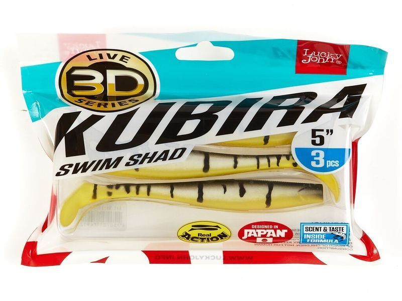 Виброхвосты LJ 3D Series KUBIRA SWIM SHAD 5,0in (12,50)/PG23 3шт. 140420-PG23 фото