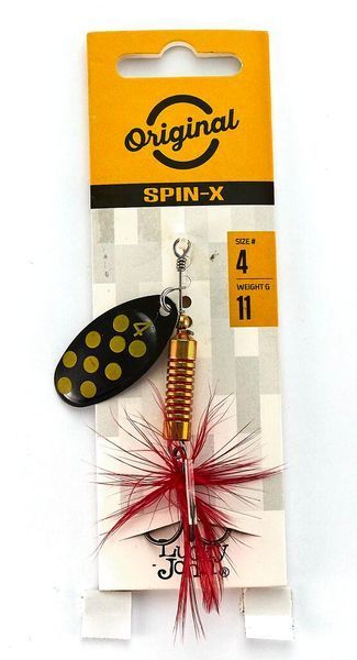 Блешня оберталка з борідкою Lucky John SPIN X ROUND 04 вагою 11 г (колір BF) (LJSR04-BF) LJSR04-BF фото