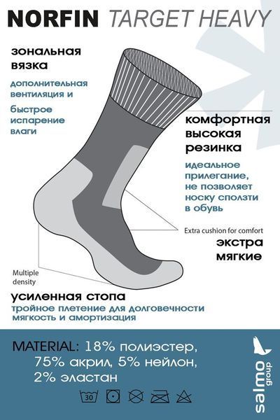 Носки Norfin T1P Women TARGET р.(35-37) M 303744-02M фото