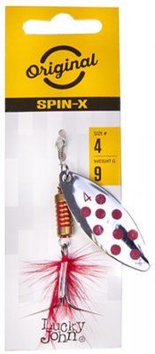 Блешня оберталка з борідкою Lucky John SPIN X LONG 04 вагою 9 г (колір SR) (LJSL04-SR) LJSL04-SR фото