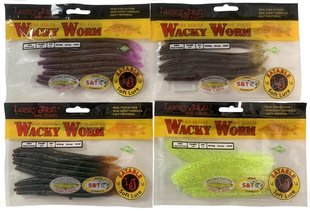 Набір Черв'як Lucky John Pro Wacky Worm 5.7" 4x6 шт (S137-071-085-S13-S25) S137-071-085-S13-S25 фото