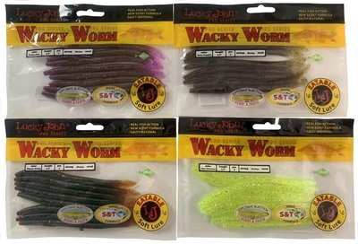 Набор червей Lucky John Pro Wacky Worm 5.7" 4x6 шт (S137-071-085-S13-S25) S137-071-085-S13-S25 фото