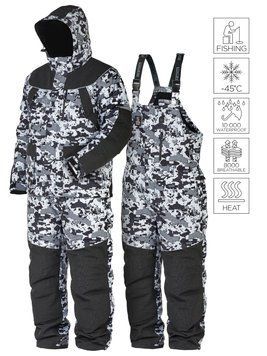 Костюм зимовий. Norfin EXPLORER 2 CAMO HEAT 01 р.S 351101-S фото