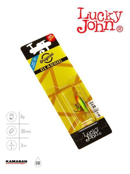 Балансир Lucky John CLASSIC 3 с тр. 30мм/29 блистер 81301-29 фото