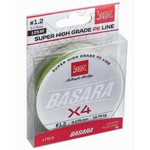 Шнур Lucky John Basara Green 125м 0.09мм 3.9кг / 9lb (LJ4104-009) LJ4104-009 фото