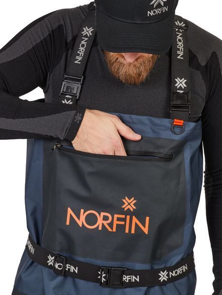 Полукомбинезон заброд. Norfin PILOT BOOTFOOT р.42-M с сапогами резина 82231-42-M фото