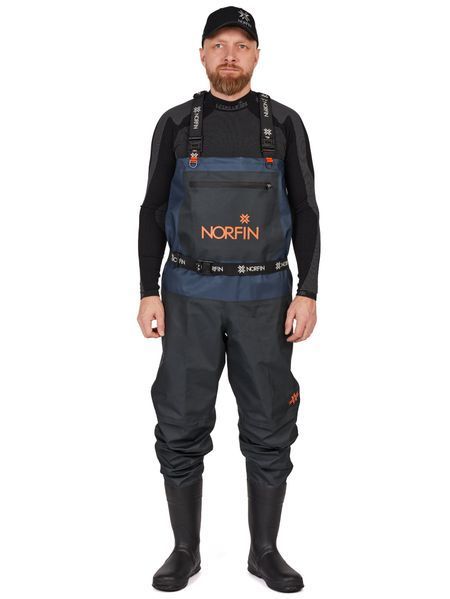 Полукомбинезон заброд. Norfin PILOT BOOTFOOT р.42-M с сапогами резина 82231-42-M фото