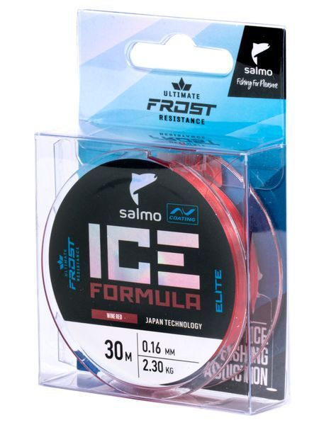 Леска моно. зим. Salmo Elite ICE FORMULA Wine red 030/016 4518-016 фото