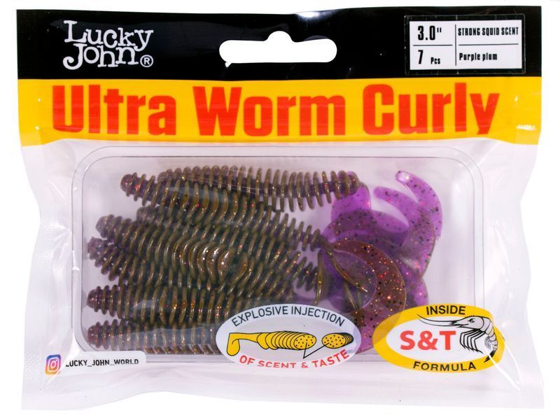 Твістер силікон. ULTRAWORM CURLY LJ Pro Series 3 "/ S13 *7 140213-S13 фото