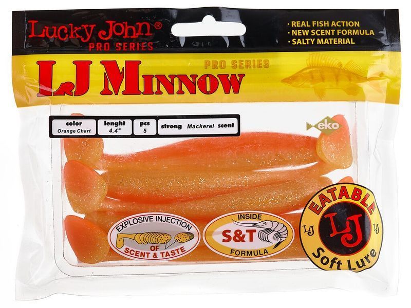 Виброхвосты съедоб. искусст. LJ Pro Series MINNOW 4.4in (11.10)/T26 5шт. 140150-T26 фото