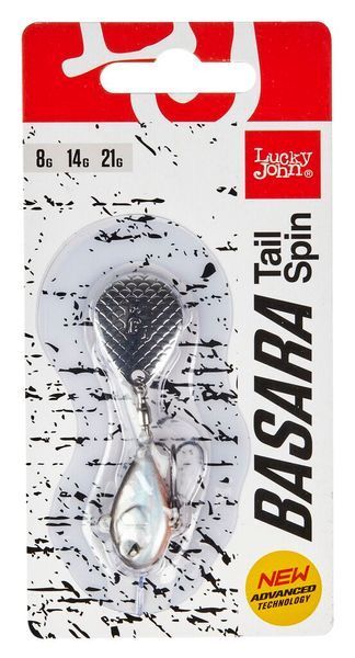 Тейл-спиннер Lucky John BASARA TAIL SPIN 21.0г 001 в блистере LJBTS21-001 фото