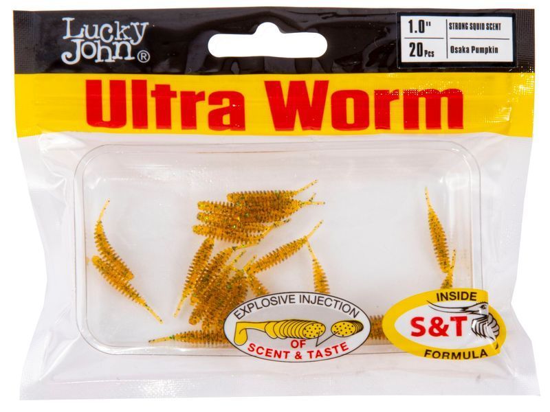 Слаги съедобные искусственные LJ Pro Series ULTRA WORM 1,0in (02.54)/PA19 20шт. 140197-PA19 фото