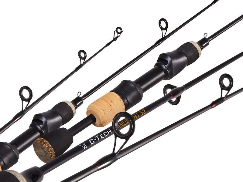 Вудка зимова розбірна Lucky John C-Tech ZANDER HT (графіт) 52см (LJ109-01) LJ109-01 фото