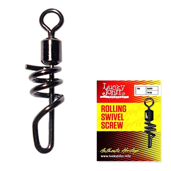 Штопорні застібка з вертлюгом LJ Roling Swivel Screw 004 / 10шт. 5052-004 фото