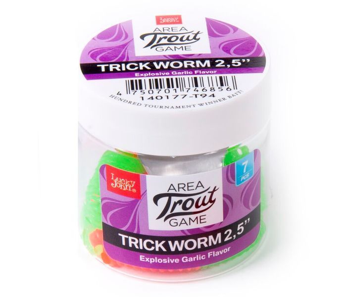 Слаг Lucky John Trick Worm 2,5 T94 7шт (140177-T94) 140177-T94 фото