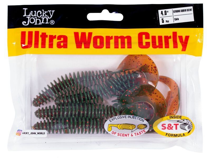 Твістер силікон. ULTRAWORM CURLY LJ Pro Series 4 "/ PA16 *5 140214-PA16 фото