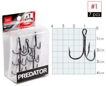 Гачки-трійники Lucky John PREDATOR сер. LJH234 розм.001 7 шт. LJH234-001 фото