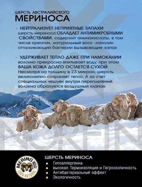 Шкарпетки NORFIN T4P ARCTIC MERINO EXTREME CREW 304747-02M фото