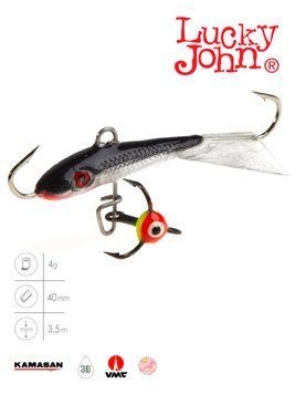Балансир Lucky John FIN 3 с тр. 40мм/13H блистер 71313-13H фото