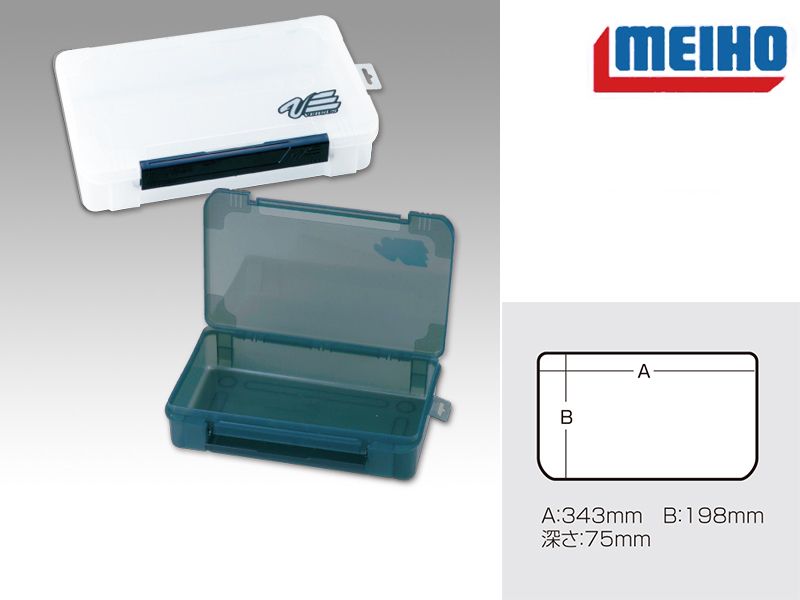 Коробка пластик. Meiho VERSUS VS-3043NDDM (прозорий) 35,6 x 23,0 x 8,2см VS-3043NDDM-C фото