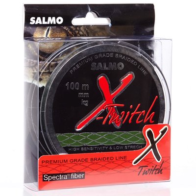 Шнур SALMO X-TWITCH 100m 0.12mm 5.8kg 13lb (4906-012) 4906-012 фото