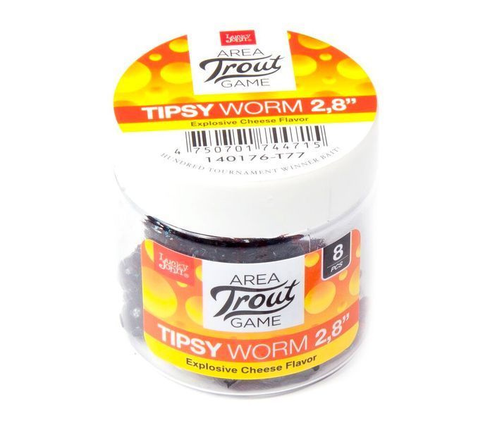 Слаги съедобные искусственные LJ Pro Series TIPSY WORM 2,3in (05.84)/T77 12шт. 140175-T77 фото