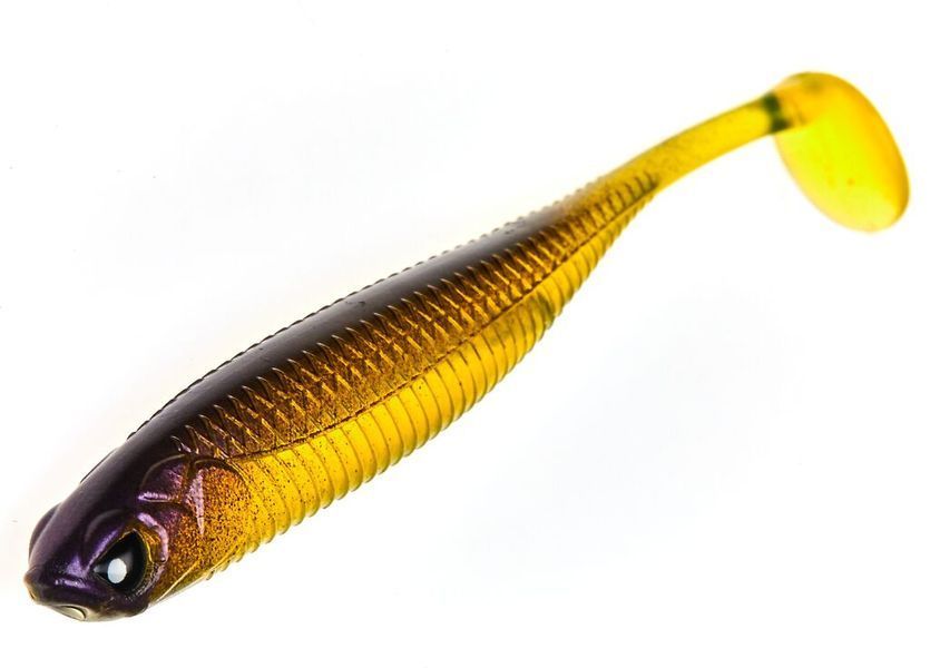 Силікон Lucky John Makora Shad Tail 3D 4in (6шт) в формі класичного виброхвоста (колір 98) (140408-004) 140408-004 фото