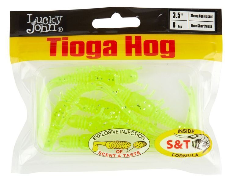 Виброхвосты съедоб. искусст. LJ Pro Series TIOGA HOG 3.5in (08.90)/071 6шт. 140195-071 фото
