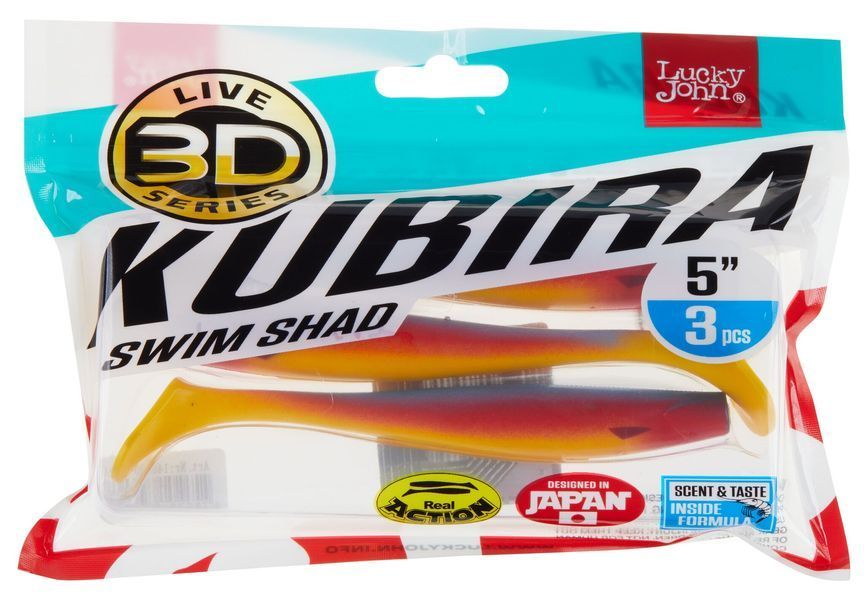 Виброхвосты LJ 3D Series KUBIRA SWIM SHAD 5,0in (12,50)/PG06 3шт. 140420-PG06 фото