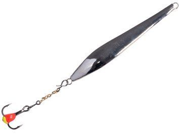 Блешня вертикальна зимова LUCKY JOHN Double Blade (ланцюжок, трійник), 50 мм, SG LJDD55-SG фото