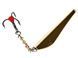 Блешня вертикальна зимова LUCKY JOHN Double Blade (ланцюжок, трійник), 50 мм, SG LJDD55-SG фото 2