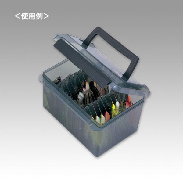 Коробка пластик. Meiho VERSUS VS-4060 (чорний напівпрозорий) 18,5 х 14,5 х 12,3см VS-4060-B фото
