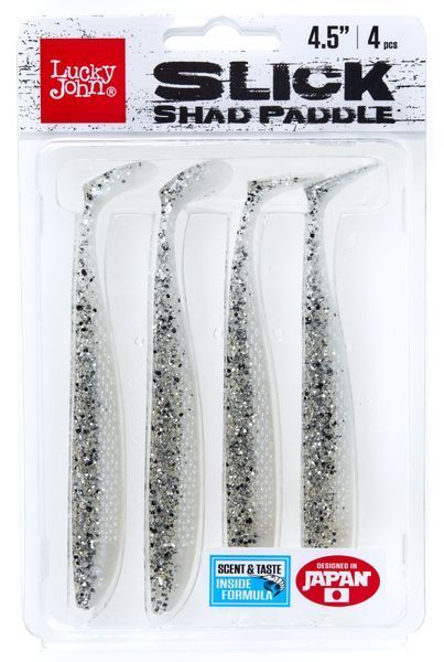 Виброхвосты LJ 3D Series SLICK SHAD PADDLE 4.5in (11.40)/Z02 4шт. 140441-Z02 фото