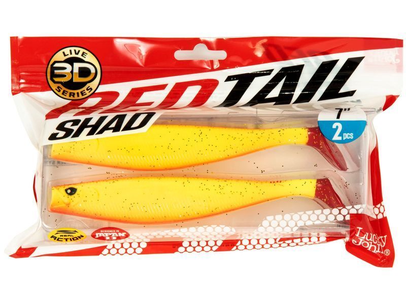 Виброхвосты LJ 3D Series RED TAIL SHAD 7.0in (17.80)/PG03 2шт. 140428-PG03 фото