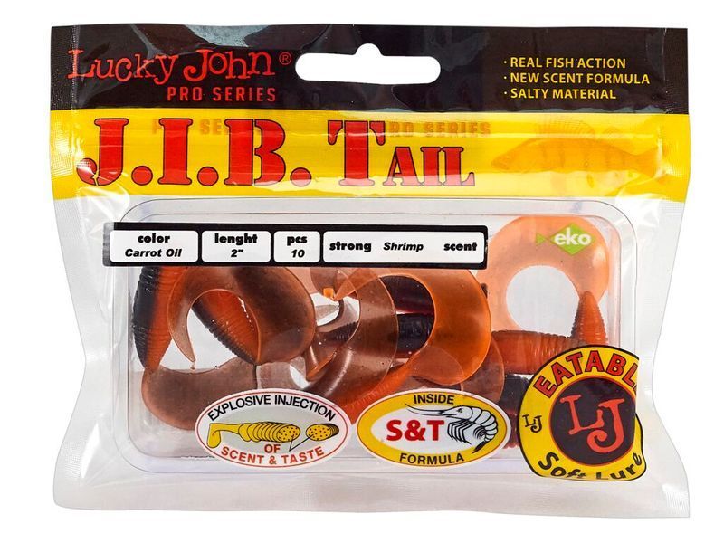 Твистеры съедоб. искусст. LJ Pro Series J.I.B TAIL 2.0in (05.10)/T28 10шт. 140122-T28 фото