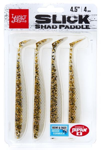 Віброхвости LJ 3D Series SLICK SHAD PADDLE 4.5in (11.40)/Z03 4шт. 140441-Z03 фото