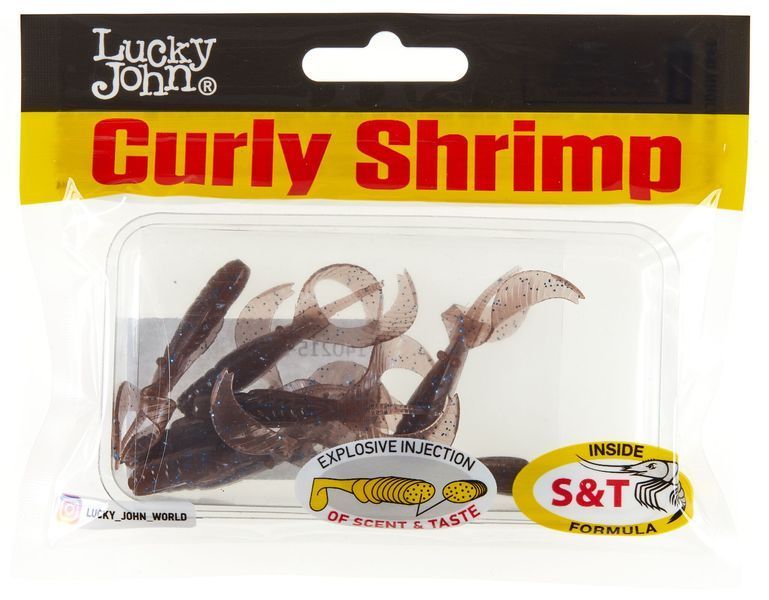 Твистеры съедоб. искусст. LJ Pro Series CURLY SHRIMP 2,0in (05.00)/S19 10шт. 140215-S19 фото