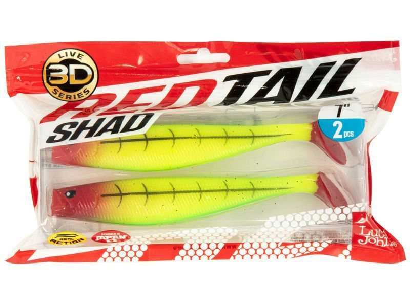 Виброхвосты LJ 3D Series RED TAIL SHAD 7.0in (17.80)/PG15 2шт. 140428-PG15 фото