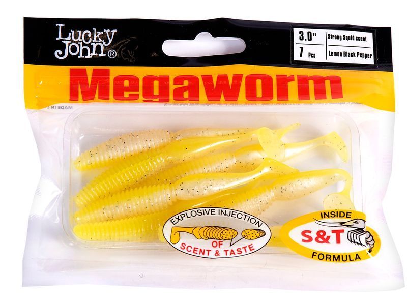 Віброхвости їст. LJ Pro Series MegaWorm 3,0in (7,60)/T66 7шт. 140190-T66 фото